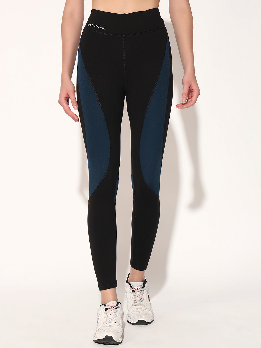 NYLON WOMEN HIGH IMPACT WORKOUT TIGHT - DARK BLUE
