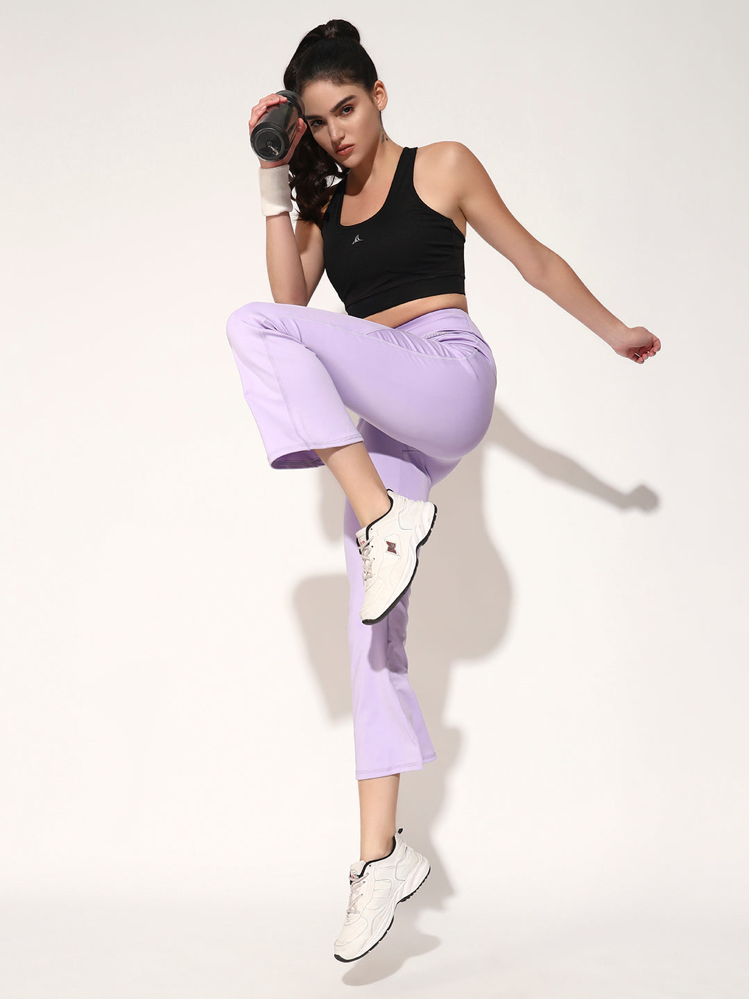 High Rise Workout Flare Pant - Purple