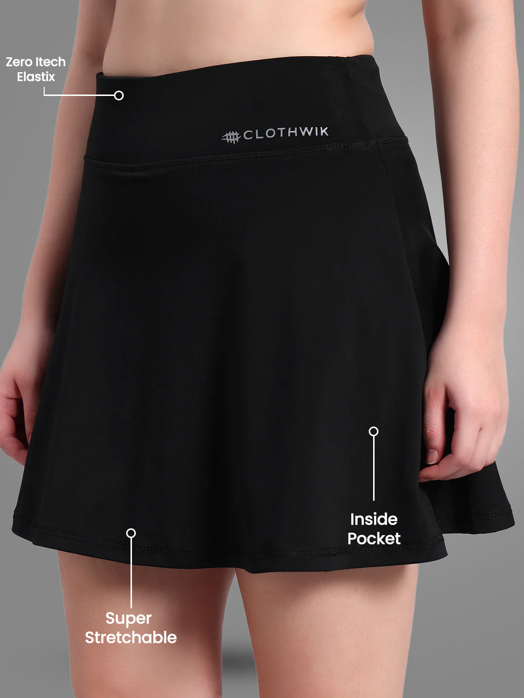 Women Yoga/Workout Skirt - Black