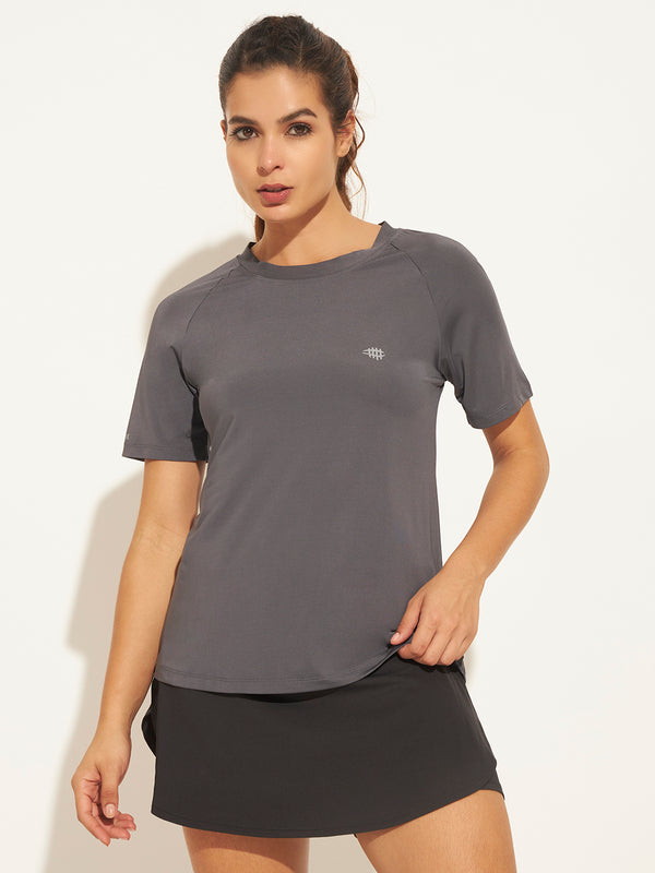 Women Brand Logo Moisture Wicking T-shirt