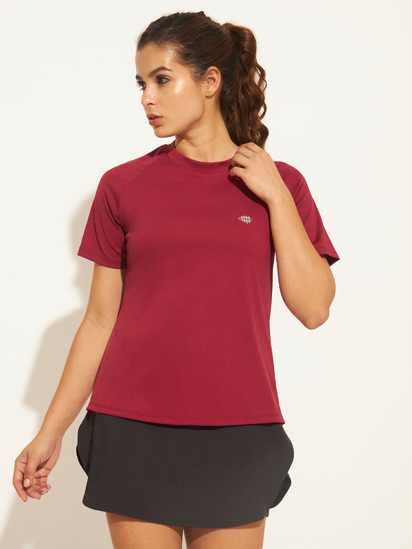 Women Brand Logo Moisture Wicking T-shirt